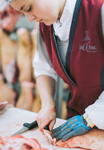 Charcuterie, découpe de la viande